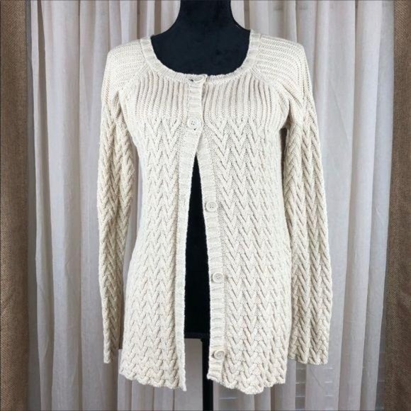 Studio M Sweaters - Studio M button down Sweater. Cream colored, medium